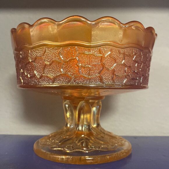 Antique Fenton Carnival Glass Berry Bowl - Picture 6 of 6